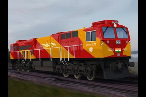 The GE locomotives for Indian Railways will have a livery based on colours representing energy and freshness.